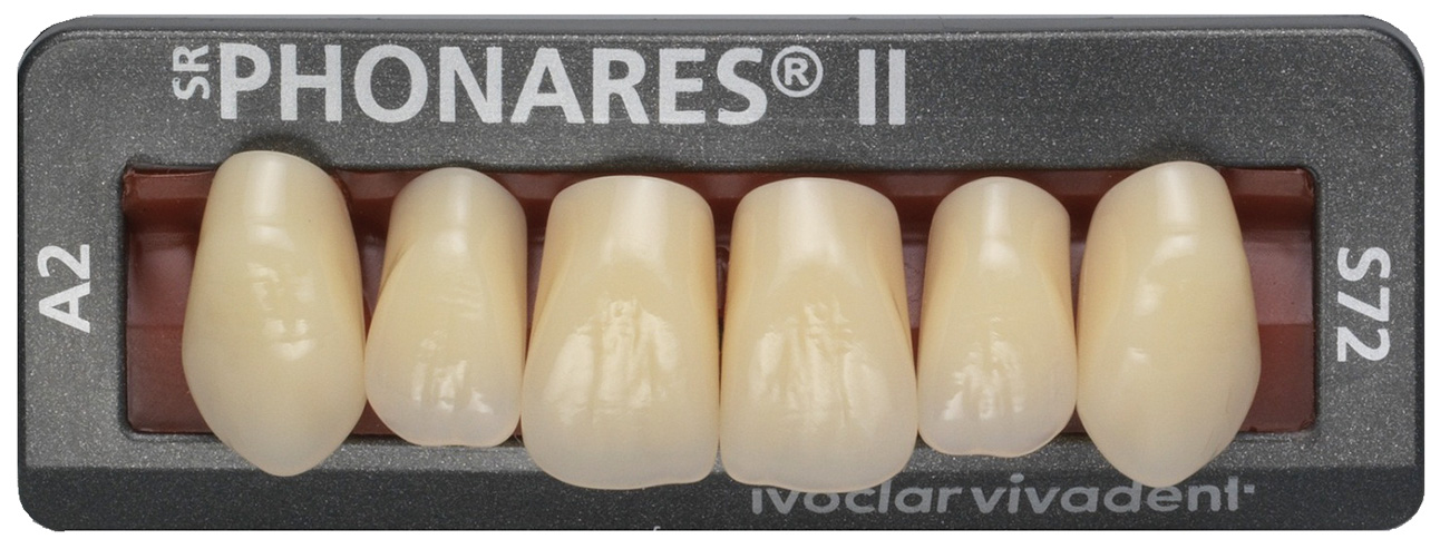 Зубы SR Phonares II верхние фронтальные (6 шт) Ivoclar