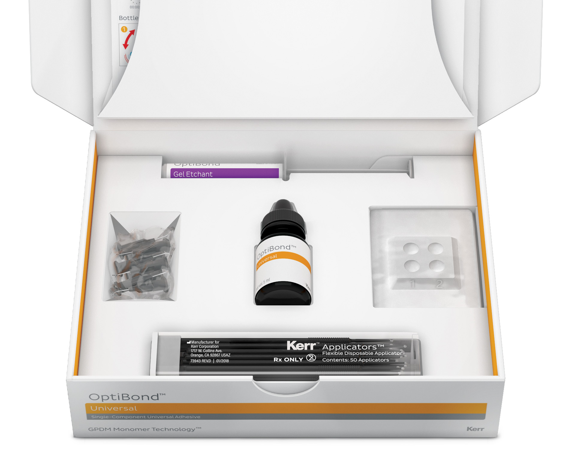 Набор OptiBond™ Universal Bottle Kit (5 мл, 3 г, аксессуары) Kerr 36517