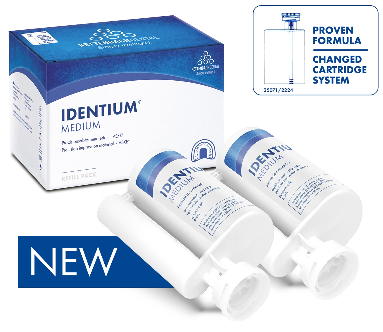 Винилсилоксанэфир среднетекучий Identium Medium Refill pack Kettenbach 14717