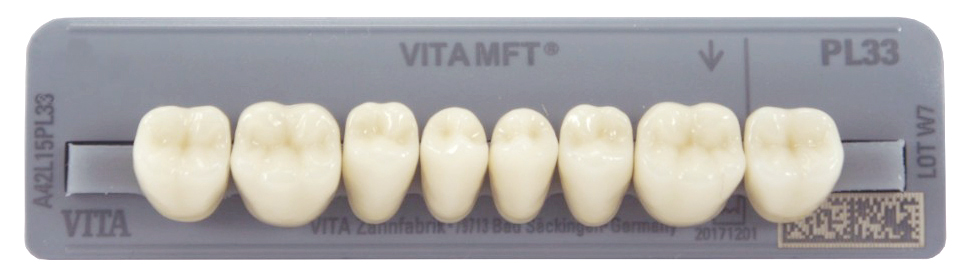 Зубы MFT нижние жевательные (8 шт) Vita