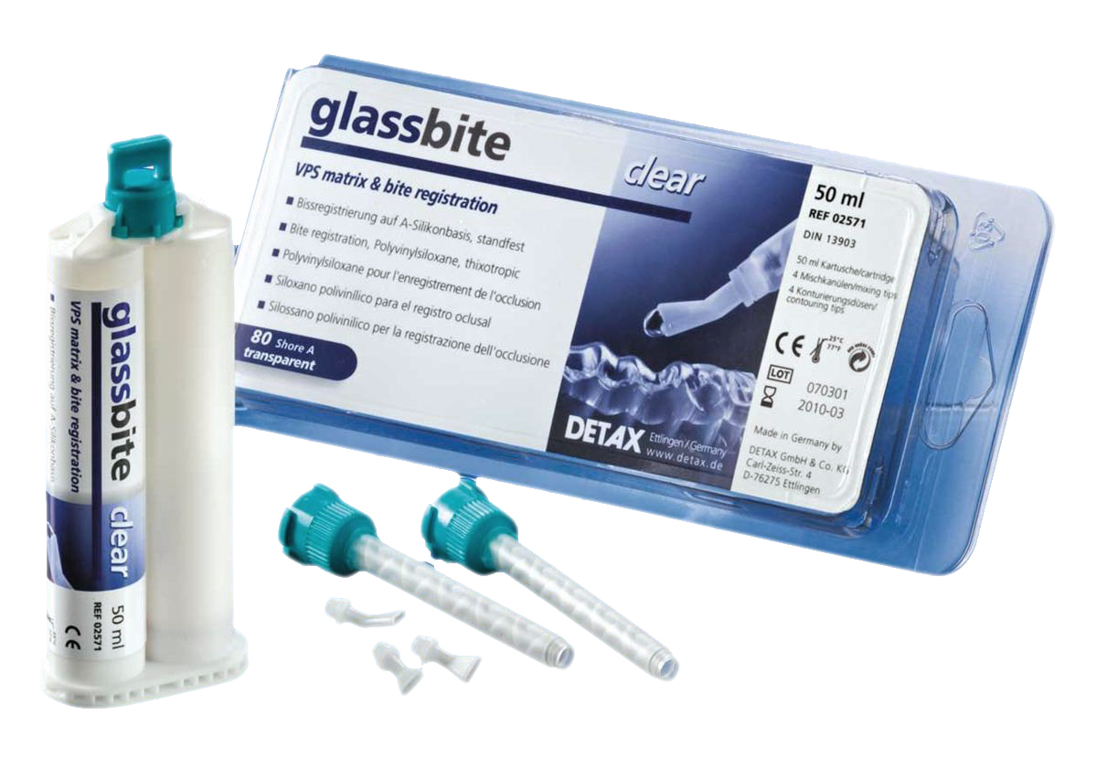 А-силикон для регистрации прикуса Glassbite (50 мл) Detax 02571