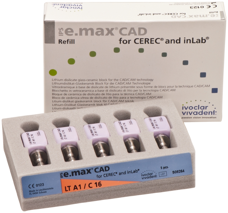 Блоки IPS e.max CAD for CEREC and inLab LT / C16 (5 шт) Ivoclar