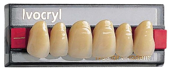 Зубы Ivocryl верхние фронтальные (6 шт) Ivoclar