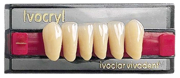 Зубы Ivocryl нижние фронтальные (6 шт) Ivoclar