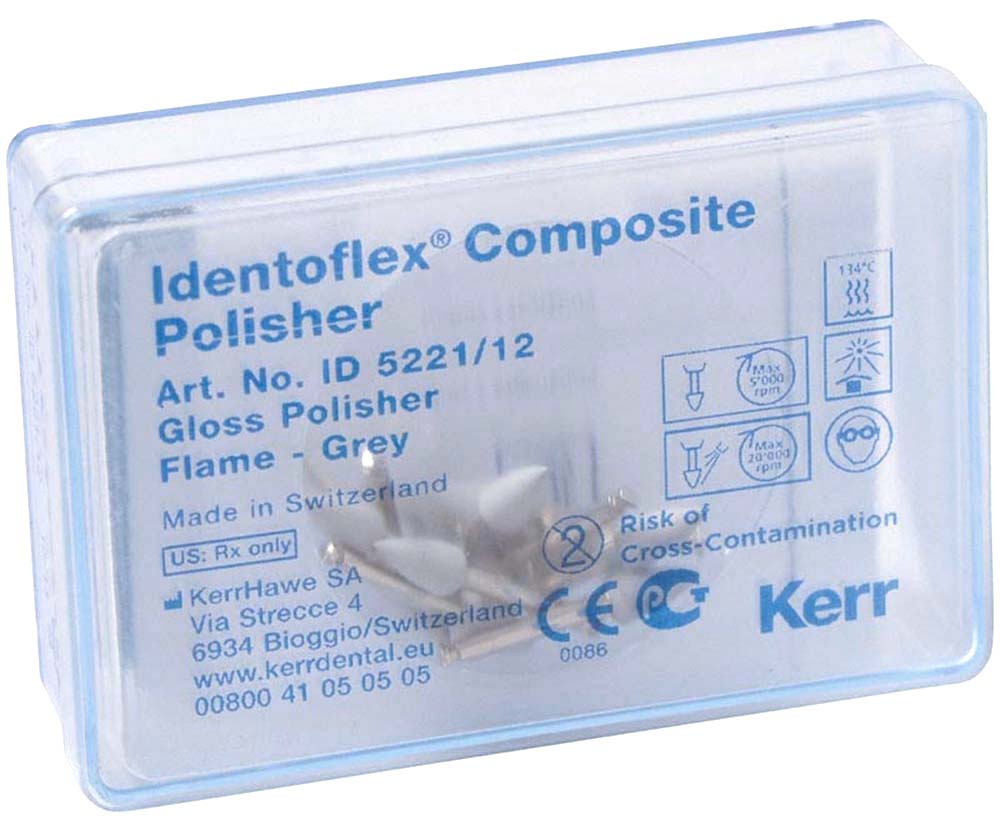 Полиры для композитов Identoflex™ Composite Prepolishers серые (12 шт) Kerr